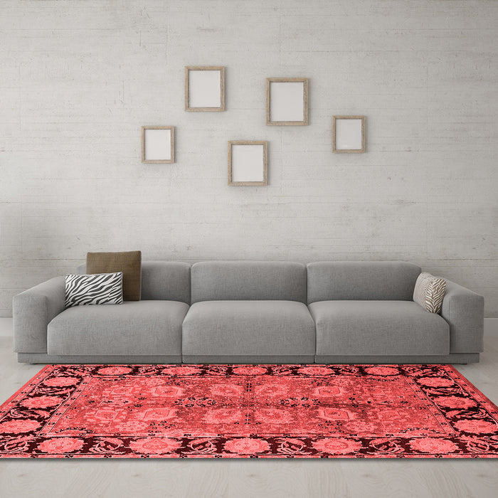 Traditional Red Washable Rugs