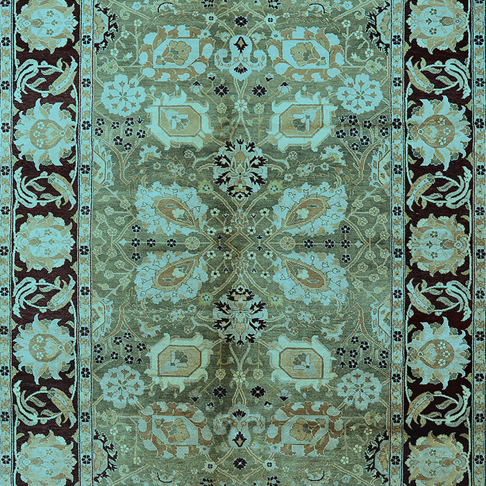 Oriental Light Blue Traditional Rug, urb683lblu