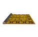 Sideview of Oriental Yellow Traditional Rug, urb683yw