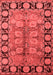 Oriental Red Traditional Area Rugs