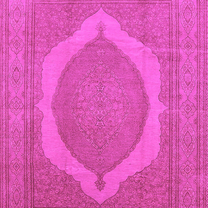 Machine Washable Medallion Pink French Rug, wshurb684pnk