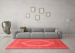 French Red Washable Rugs