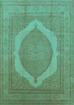 Medallion Turquoise French Rug, urb684turq