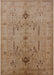Mid-Century Modern Light Brown Oriental Rug, urb685