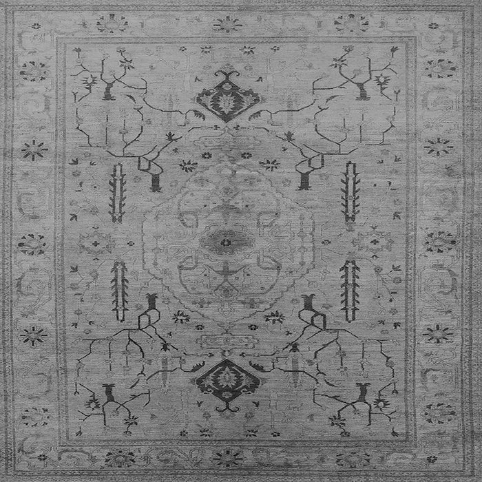 Square Oriental Gray Traditional Rug, urb685gry