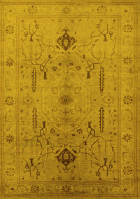 Oriental Yellow Traditional Rug, urb685yw