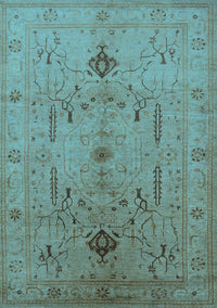 Oriental Light Blue Traditional Rug, urb685lblu