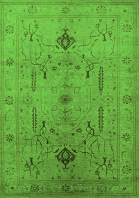 Oriental Green Traditional Rug, urb685grn