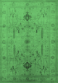 Oriental Emerald Green Traditional Rug, urb685emgrn