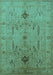 Oriental Turquoise Traditional Rug, urb685turq