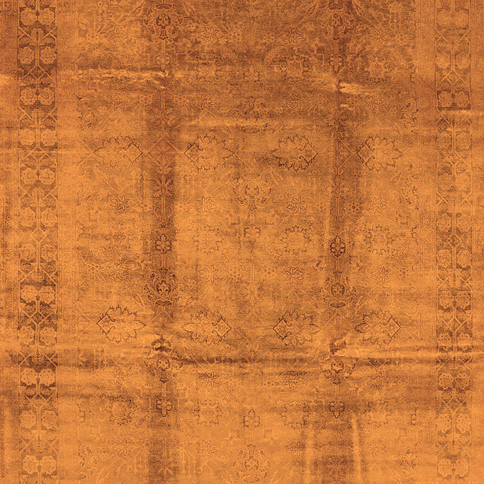 Machine Washable Oriental Orange Traditional Area Rugs, wshurb686org