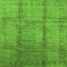 Square Oriental Green Traditional Rug, urb686grn