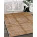 Machine Washable Industrial Modern Peru Brown Rug in a Family Room, wshurb686