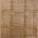 Square Machine Washable Industrial Modern Peru Brown Rug, wshurb686