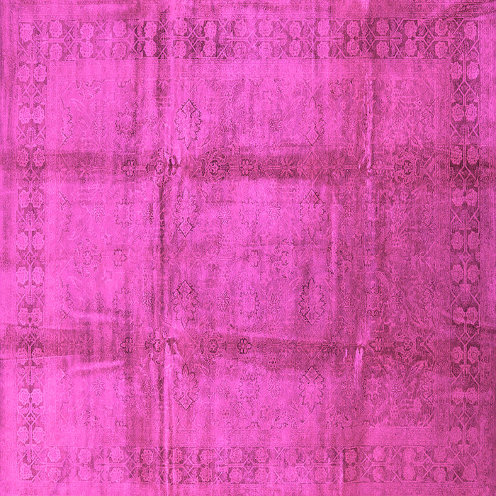 Square Oriental Pink Traditional Rug, urb686pnk
