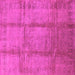 Square Oriental Pink Traditional Rug, urb686pnk