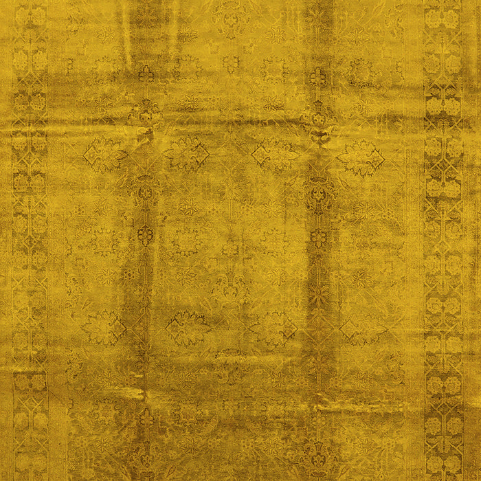 Oriental Yellow Traditional Rug, urb686yw