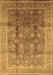 Oriental Brown Traditional Rug, urb687brn