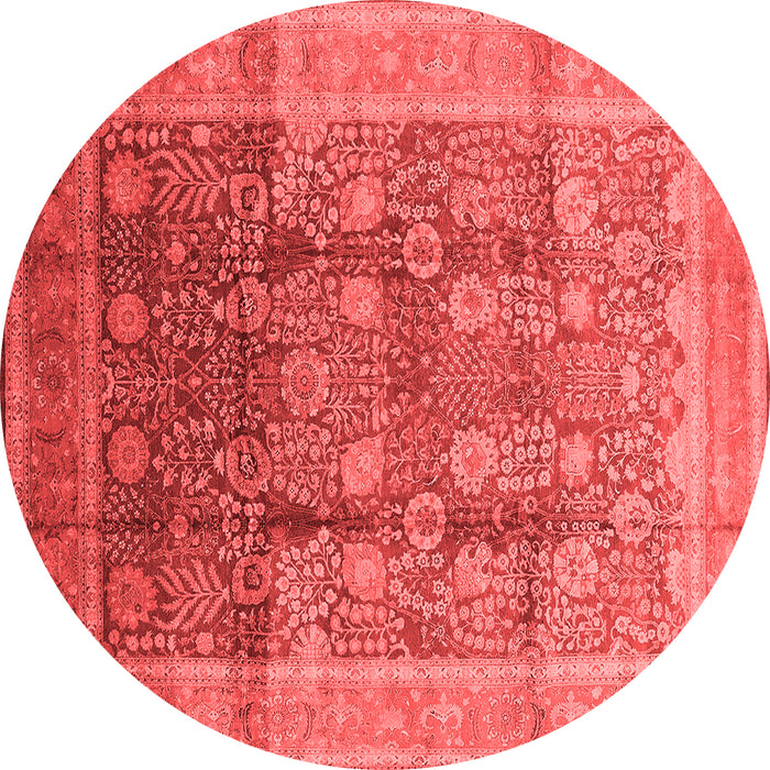 Machine Washable Oriental Red Traditional Rug, wshurb687red