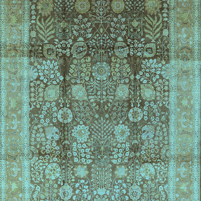 Oriental Light Blue Traditional Rug, urb687lblu