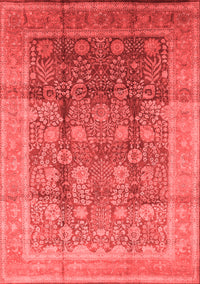 Oriental Red Traditional Rug, urb687red