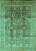 Oriental Turquoise Traditional Rug, urb687turq