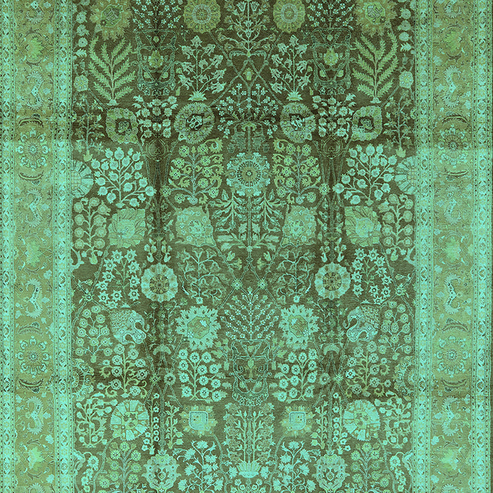 Oriental Turquoise Traditional Rug, urb687turq