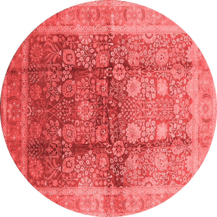 Machine Washable Oriental Red Traditional Rug, wshurb688red