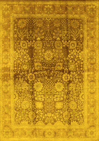 Oriental Yellow Traditional Rug, urb688yw