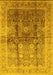 Oriental Yellow Traditional Rug, urb688yw