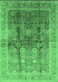 Oriental Emerald Green Traditional Rug, urb688emgrn