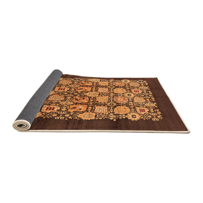 Sideview of Oriental Orange Industrial Rug, urb689org