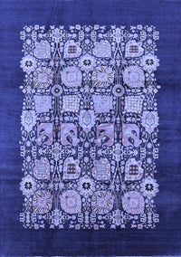 Oriental Blue Industrial Rug, urb689blu