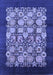 Oriental Blue Industrial Rug, urb689blu