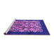 Sideview of Machine Washable Oriental Purple Industrial Area Rugs, wshurb689pur