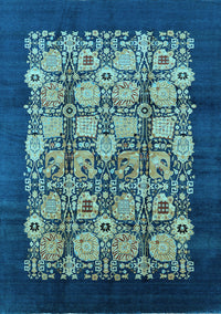 Oriental Light Blue Industrial Rug, urb689lblu