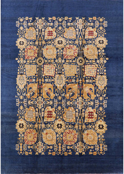 Mid-Century Modern Brown Oriental Rug, urb689