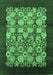 Oriental Emerald Green Industrial Rug, urb689emgrn