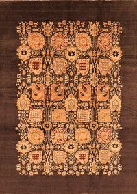 Oriental Orange Industrial Rug, urb689org