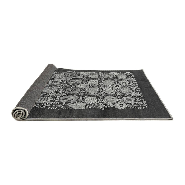 Sideview of Oriental Gray Industrial Rug, urb689gry