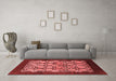 Industrial Red Washable Rugs