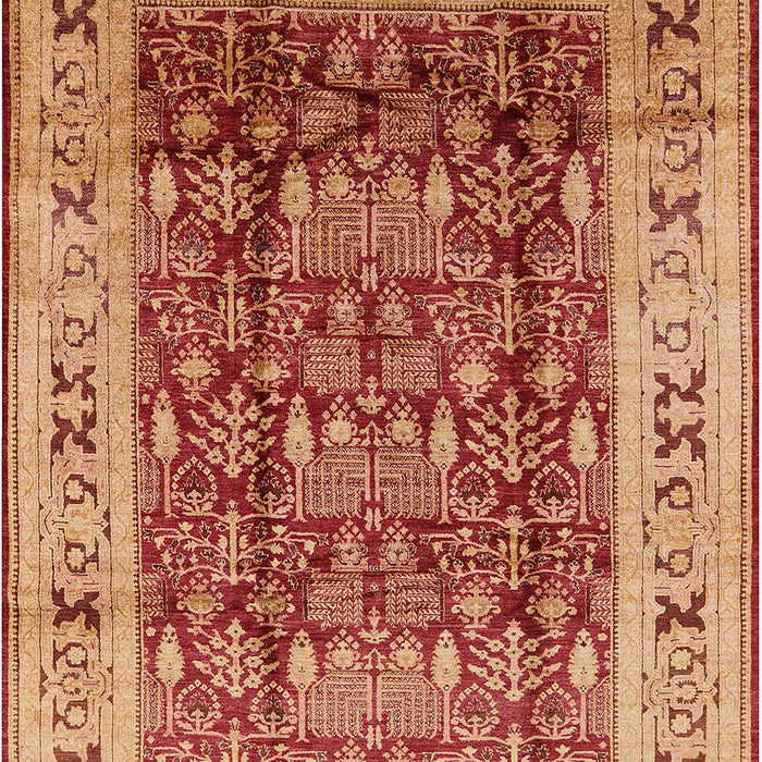 Mid-Century Modern Red Oriental Rug, urb690