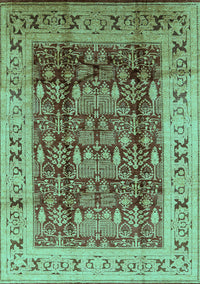 Oriental Turquoise Traditional Rug, urb690turq