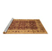 Sideview of Machine Washable Oriental Brown Traditional Rug, wshurb690brn