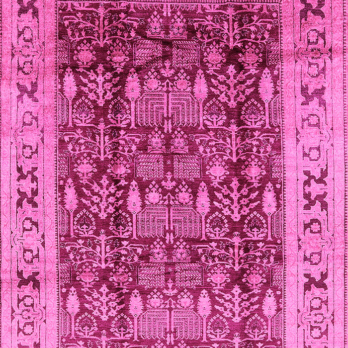 Oriental Pink Traditional Rug, urb690pnk