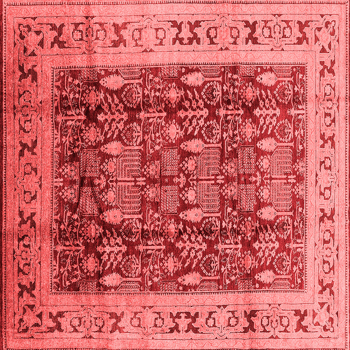 Machine Washable Oriental Red Traditional Rug, wshurb690red