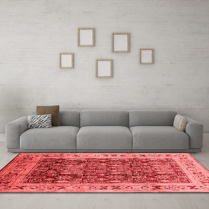 Traditional Red Washable Rugs