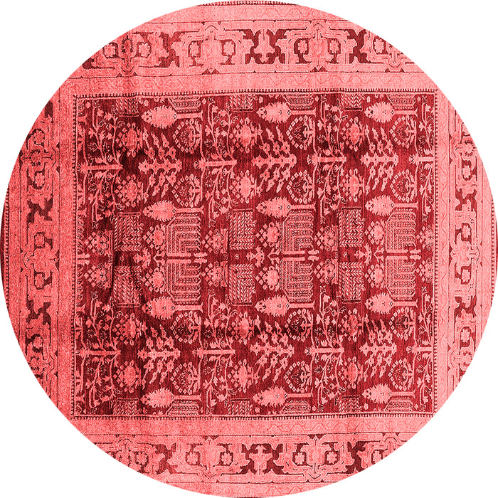 Machine Washable Oriental Red Traditional Rug, wshurb690red