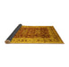 Sideview of Oriental Yellow Traditional Rug, urb690yw