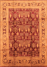 Oriental Orange Traditional Rug, urb690org